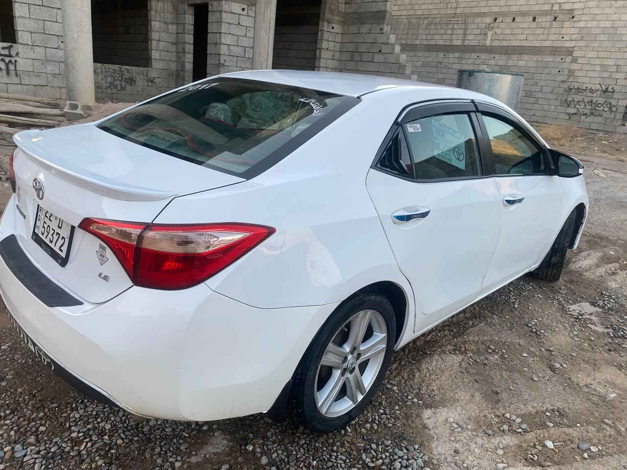 كورلا ١٧ كندي رقم أربيل سنويه ٢٠٢٩ ضررها باب السكن مبدل بلادي وباب خلف السكن بلادي مصبوغ بدون دواخل بدون ايرباك تكم شرط سليمه السياره ماشيه ١٤١ الف ميل بيها رصعات بمقدمة القماره الباقي مكفول محرك حجم ١٨ والكير والمحرك بالشرط بدون تبخير او تنقيص السعر ١٢٨ وبيها مجال بسيط *********** مكان السياره كركوك اخوان ما انطي كلام لشخص ابيع السياره لأول شخص يجي ايشوفها لان اكو أشخاص ياخذ مني كلام وما ايخليني ابيع السياره لغير شخص وبالآخير ما يجي

نص مكتوب في الصور:
- SAM بوياخ ساردە كوت گۆراو بۆراوی بلاد پارچە لە كاتی بردن و برون یاخود دەسكاری كردنی بەهەر شيويەيك ئيمه بەرپرس نين چال و شوخت و ريفتە بەرچاويه شفرت نيه بژاوە فەحس ناكەين گرانفوە و گوراو جبارازی نە  ژير لە ژكە دیاری ناكريت اژی - پيشانگای محمد باجەلان