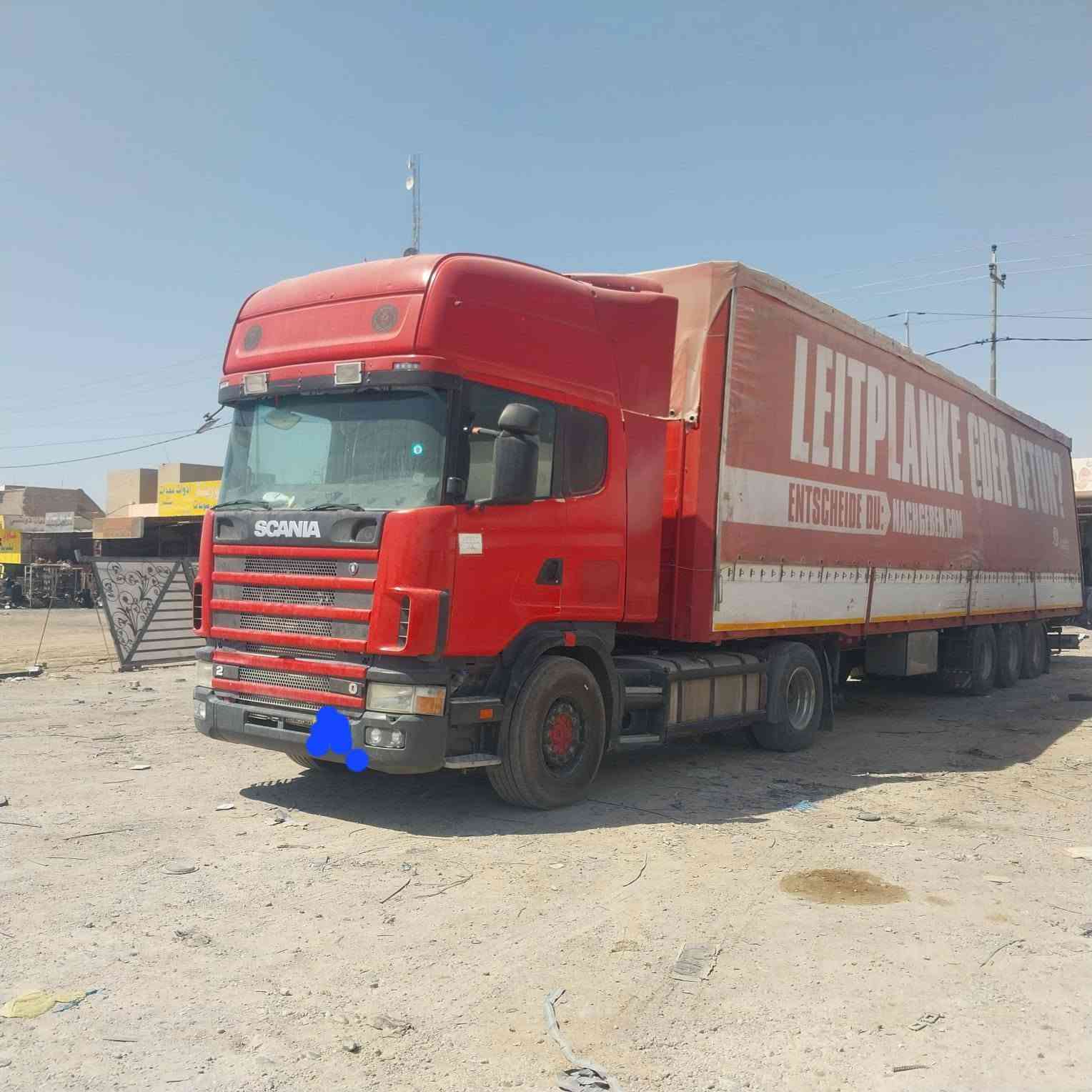 للبيع سكانيه 2003 راس وعربانه رقم كركوك بدون اضباره مكان واسط دبوني ***********
