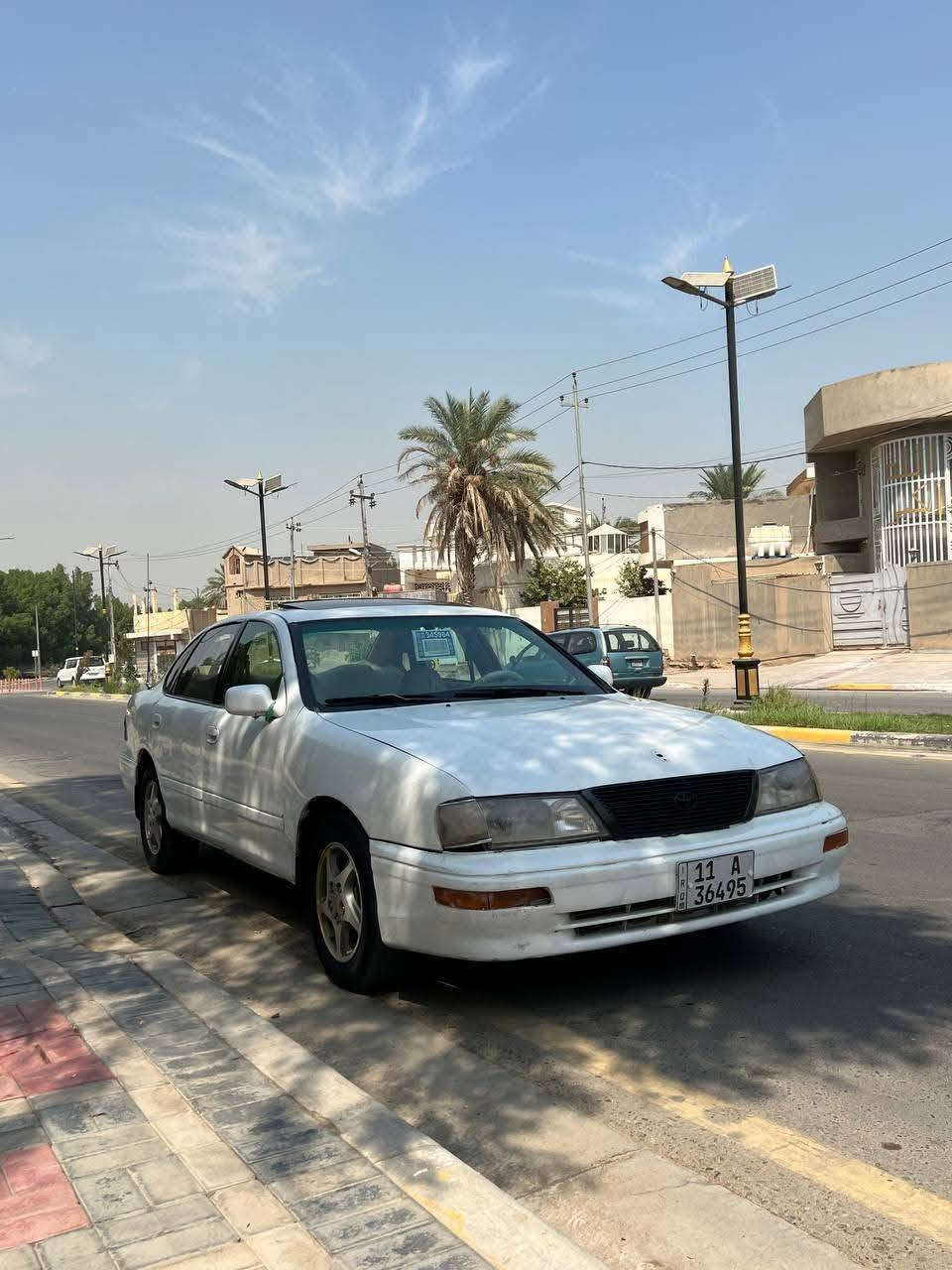 تويوتا. افلون.  موديل. 97.
رقم بغداد. انكليزي.  تحويل مباشر. 

كير. ومحرك حاويه. 6.سلندر. تدفئه تبريد. ثلج. 

تخم تاير نضيف حداديه نضيفه.كهربائيات كله شغال. 

فتحه. سقف. مكفوله من الضربه. القويه. والعيب الشرعي.  

السعر. 43.  العنوان كربلاء طويريج. ***********
