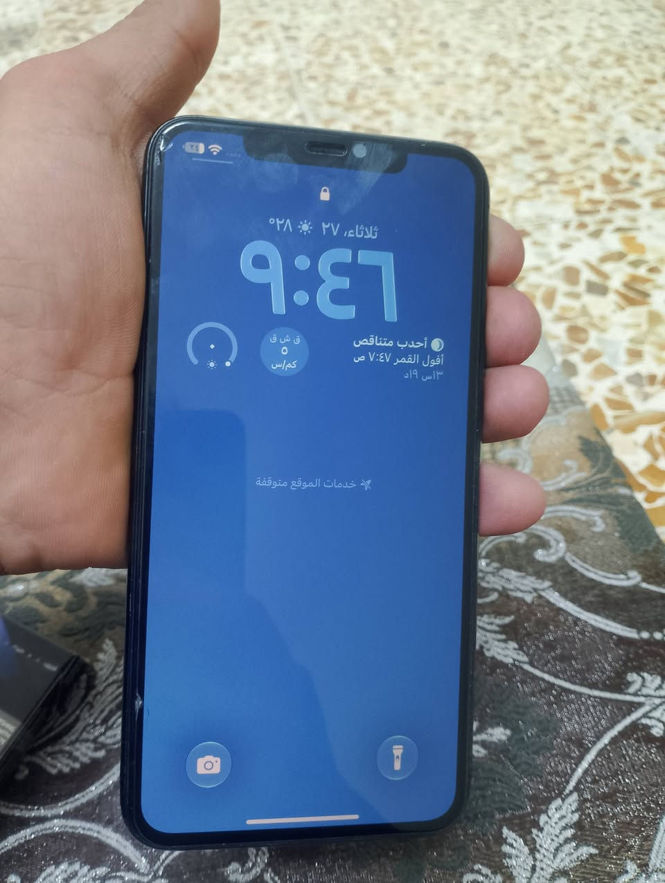 آيفون ١١ برو ماكس • شاشة أصلية • بطارية ٨٢٪
