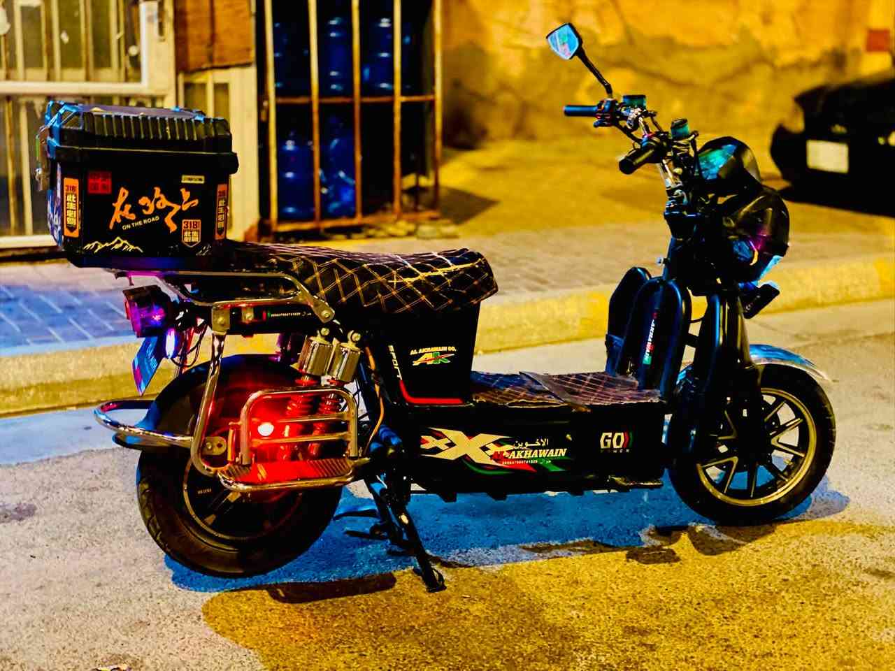 دراجة شحن نوع جبلي شرط شركة الاخوين go power نضافة خير من الله جديدة ومعتني بيه كلش بطاريات جدد اليوم بدلتهم الله شاهد نوعيتهم كلش زينه وشرط وين تريد تفحص اني حاضر البطاريات 46V المرغوب —السعر 575—رقم الهاتف *********** بي واتساب
