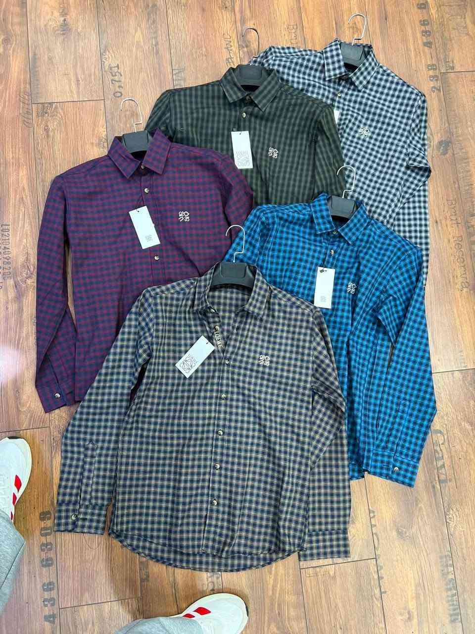 قميص كاروهات • شد ١٦ قطعة • مقاس L-3XL