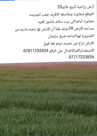 جعب الجديده • ٧٠ دونم • حصة مائية
