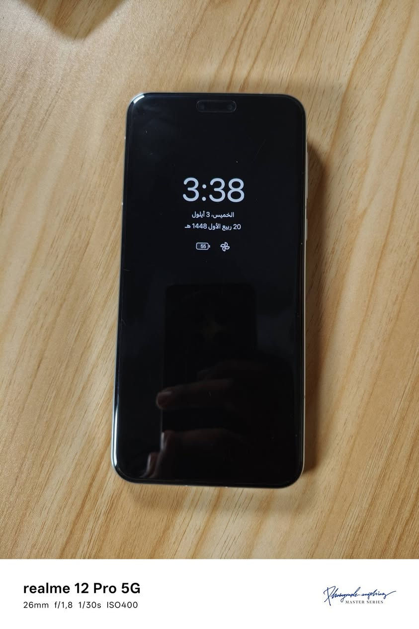 السلام عليكم
📱 للبيع Honor Magic7 Pro – شبه جديد

الهاتف بحالة ممتازة جدًا وشبه جديد، استخدام نظيف ومحافظ عليه.

🔹 اللون: سماوي

🔹 الذاكرة: 512GB

🔹 الرام: 12GB

🔹 الحالة: شبه جديد

🔹 لا يزال عليه حماية الشاشة الأصلية من الشركة

🔹 مع الكارتون الأصلي

🔹 مع الشاحن السريع

💰 السعر: 900,000 دينار 

السعر، والجهاز مناسب لمن يبحث عن هاتف فلاجشيب بحالة قريبة جدًا من الجديد.

للتواصل: ***********

نص مكتوب في الصور:
- realme 12 Pro 5G
- 26mm f/1,8 1/60s ISO400
- Photograph anything
- MASTER SERIES
- 26mm f/1,8 1/25s ISO1000
- Photograph everything
- realme 12 Pro 5G 26mm f/1,8 1/30s ISO400 Photograph everything MASTER SERIES
- 26mm f/1,8 1/40s ISO500
- realme 12 Pro 5G 26mm f/1,8 1/30s ISO400
- realme 12 Pro 5G 26mm f/1,8 1/30s ISO400 Photograph anything MASTER SERIES