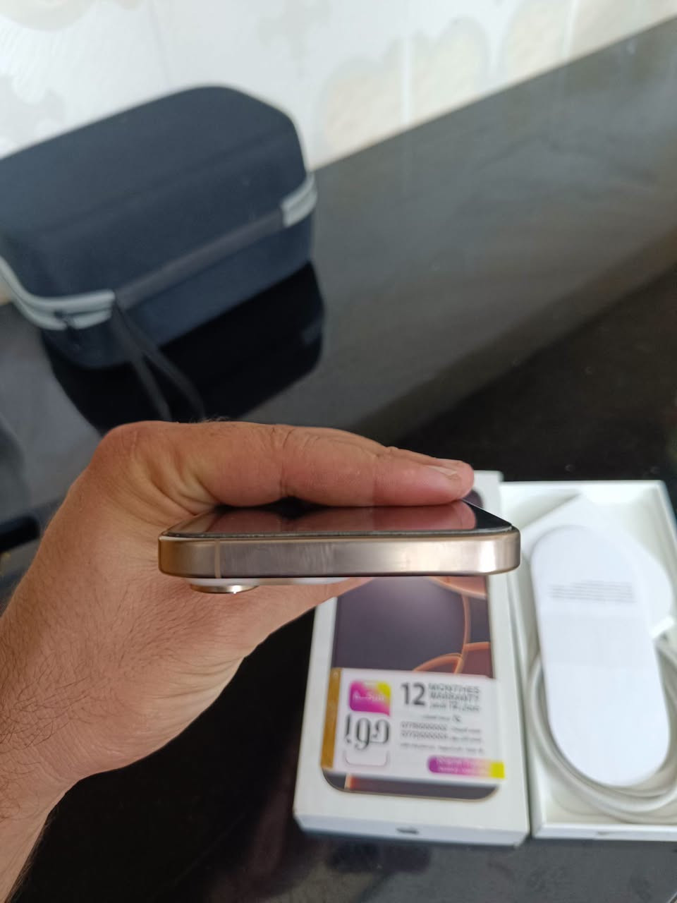 IPHONE 16 PROMAX  

 نرخى مليون و 325  هه زار 
دووسيم Zaa
زاكيره 256  باترى 89 خاوينى 99% 
كامل   ئه شيا بي عه يب  و نه كراوه به زه مان 2رؤژ  گه ياندن هه يه 
***********
***********
------------------------------------------------------------------------------------
IPHONE 16 PROMAX 
سعره مليون و 325 الف
خطين Zaa
ذاكره 256  بطارية🔋 89  نظافه 99%   
 غراضه كامل مابيه عيب   و مامفتوح  بضمان يومين الفحص
متوفر توصيل
***********
***********
