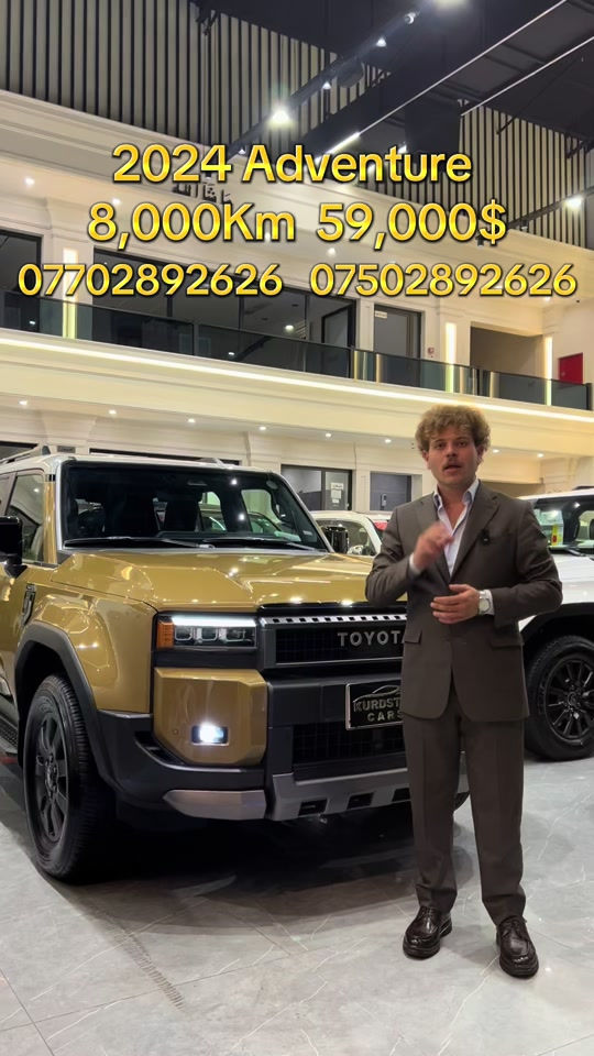 #iran #iraq #kurdistan #erbil #toyota  2024  Adventure 8,000Km  59,000$    ***********   *********** 

نص مكتوب في الصور:
- 2024 Adventure
- 8,000Km 59,000$
- *********** ***********