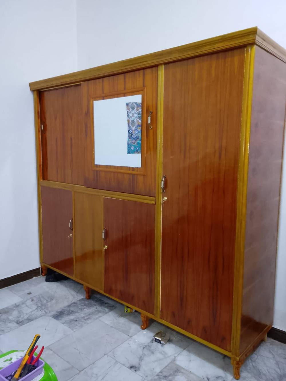 بوفيه • منضدة سلايد • نجارة جديدة