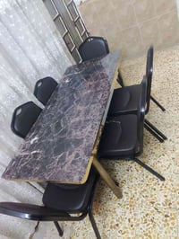 ميز طعام • ٦ كراسي • ثقيل