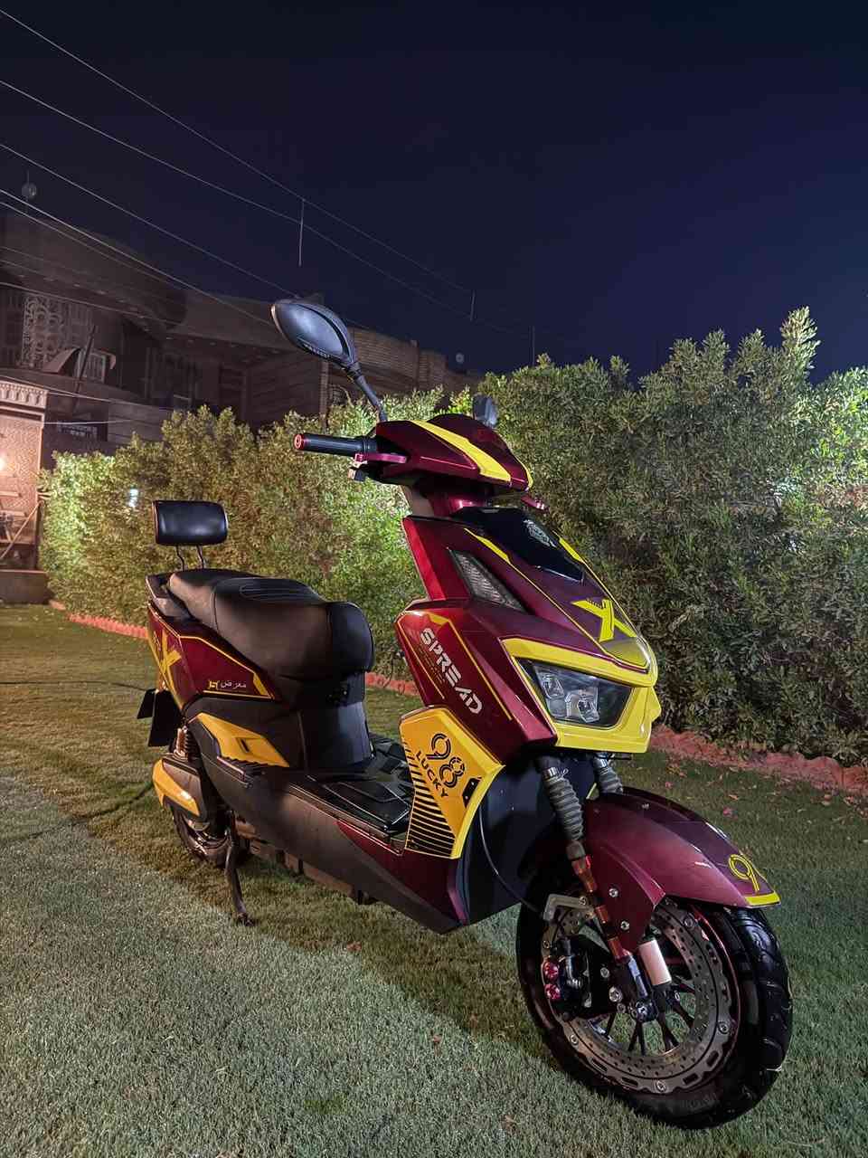 للبيع دراجة من شركة حسن وحسين GT
فول مواصفات (X) 
دراجة نضيفة استخدام قليل بطاريات عالفحص 6 باتري اربع سرع مثبت سرعة اشاير يمنة يسرة بريكات هايدروليك تشغيل سويج وبصمة وكارت 
بغداد ابو غريب الزيتون 
السعر 825 وبيها مجال 
رقم 📞 *********** / ***********
