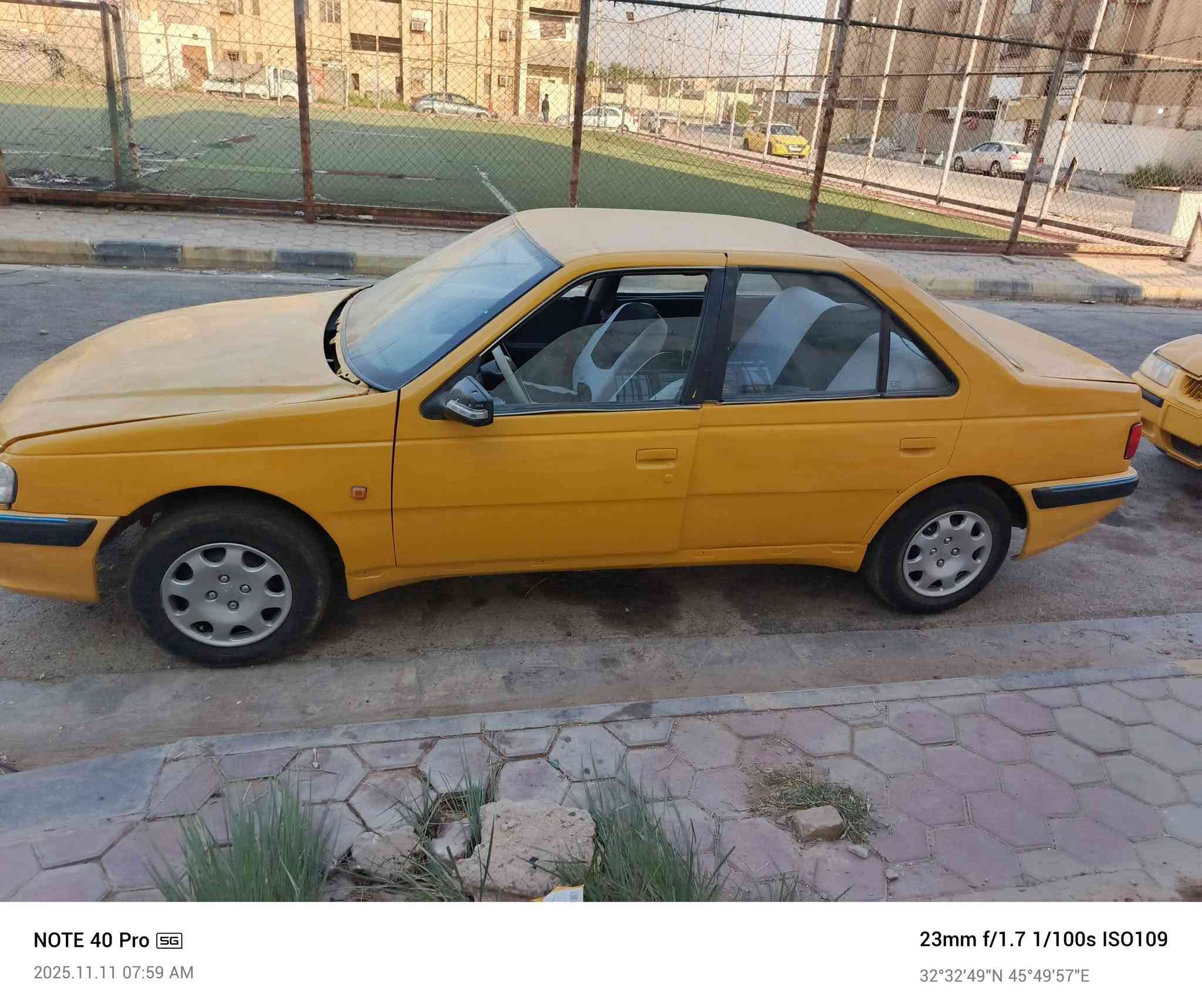 سلام عليكم بيجو موديل 12البيع سياره تعمير كله جديد صدر خلفي بلجيس امامي بل جيس محرك كفاله عامه كهربائيه جديده كله شغاله رقمه رسمي سياره بقه استم لوحات البصره‏‪هاذ رقمي اتصل واتساب ***********‬حتلو مراوس بسمند عادي

نص مكتوب في الصور:
- NOTE 40 Pro 5G 2025.11.11 07:59 AM 23mm f/1.7 1/100s ISO89 32°32'49"N 45°49'57"E
- NOTE 40 Pro 5G
- 2025.11.11 07:59 AM
- 23mm f/1.7 1/100s ISO124
- 32°32'49"N 45°49'57"E
- 23mm f/1.7 1/100s ISO109
- NOTE 40 Pro 5G 2025.11.11 07:58 AM 23mm f/1.7 1/100s ISO141 32°32'49"N 45°49'57"E
- NOTE 40 Pro 5G 2025.11.11 07:58 AM 23mm f/1.7 1/100s ISO68 32°32'49"N 45°49'57"E