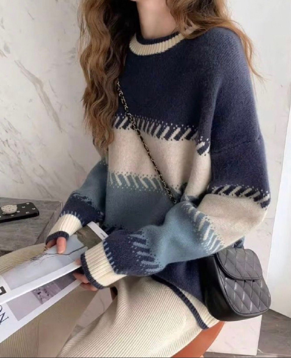 كنزة نسائية • شتوية • مقاس L