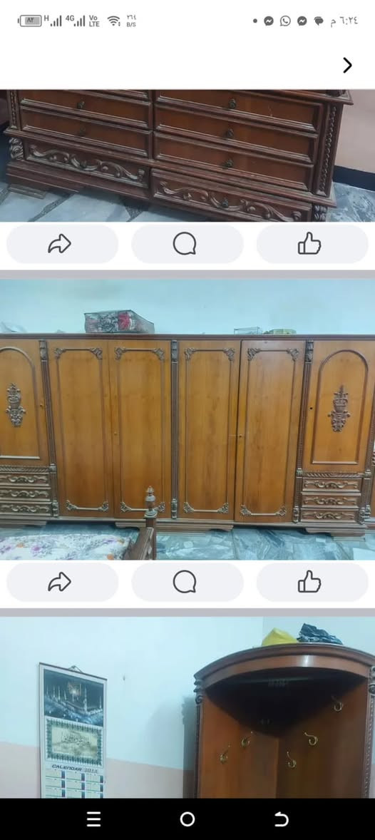 غرفة نوم صاج أصلي نقش ثكيله ستة أبواب
نظيفه جدا خاليه من العيوب سعر 750 ألف
مكانها واسط للاستفسار
***********به واتساب
