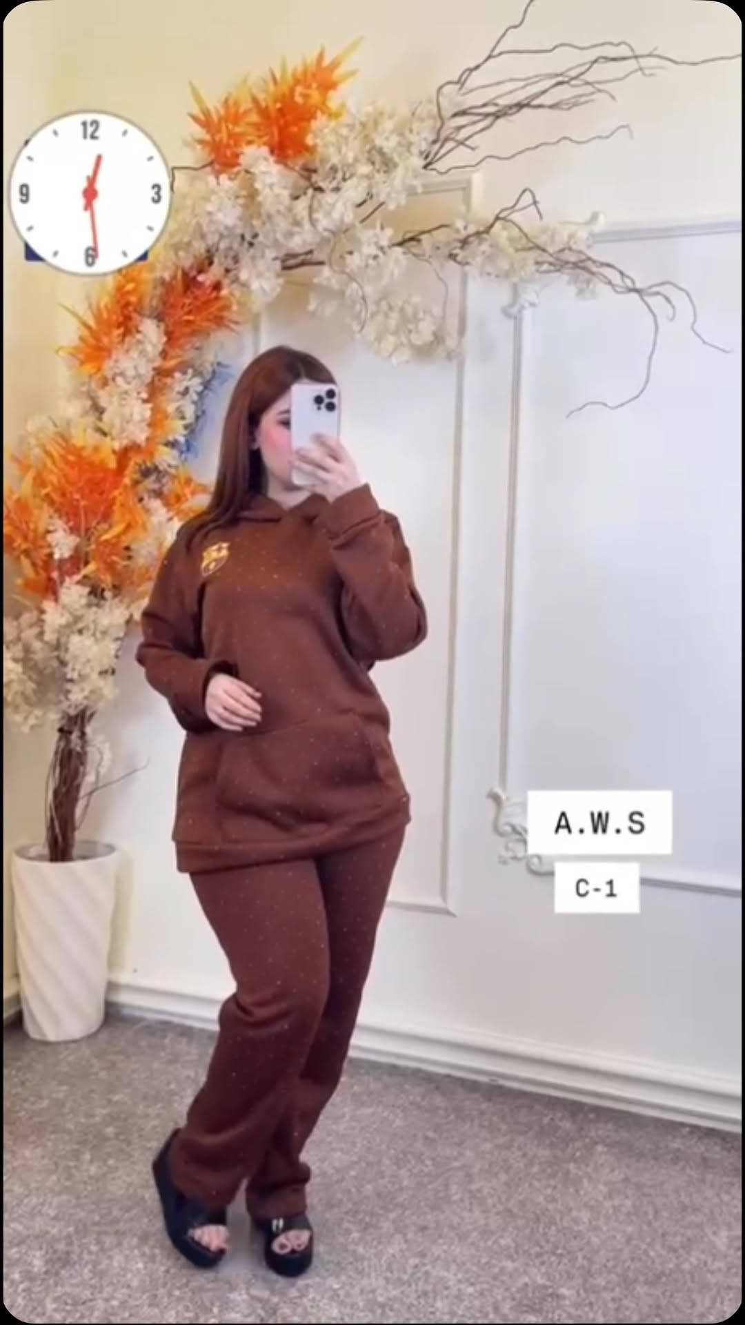 سوت رياضي ستراس • هودي مبطن فرو • XL-2XL-3XL