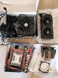 E5 2670v3 • مذربورد X99H • RX 570 8جيجا”，“كولر”,