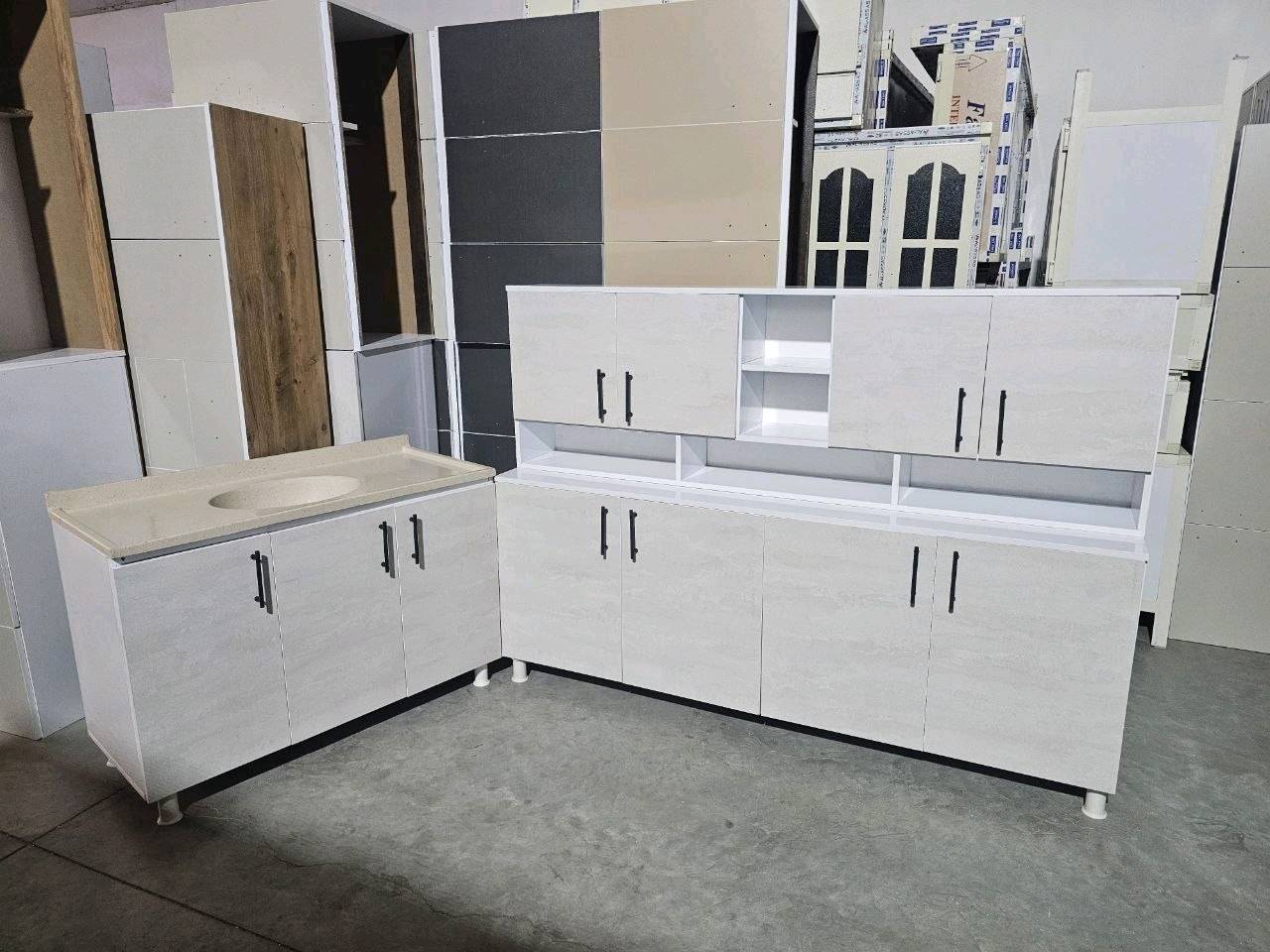 كاونتر MDF • ٢ متر • سنك ١م