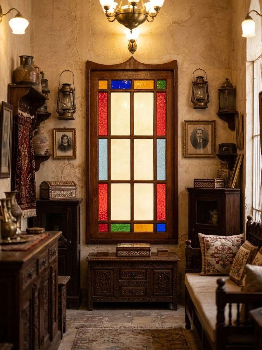 روعة التراث العراقي البغدادي الأصيل  ( شبابيك الشناشل ) 
تحفة من عبق التراث، اجتمع فيها دفئ الخشب العتيق مع دقة الزخارف العربية والهندسية، وتداخل الزجاج الملوّن والمرايا ليمنحها جمالًا آسراً وتفاصيل تنبض بالحرفية. قطعة تجمع بين أصالة الماضي ورقي الفن، لتكون شاهدًا على مهارة الصانع وذوق الزمن الجميل . 
السلام عليكم 
شباك بغدادي خشب وجام ملون وزخارف خشبية .
. ارتفاع / 166 سم  
. عرض / 76 سم 
العنوان / بغداد / الكرادة / حي الوحدة / شارع سلمان فائق مجمع بازار أنتيك بغداد ) 
الطابق الأول 
- يوجد توصيل داخل و خارج العراق 
للاستفسار اكثر الاتصال 
*********** 
واتس اب او فايبر او مراسلة الصفحة
