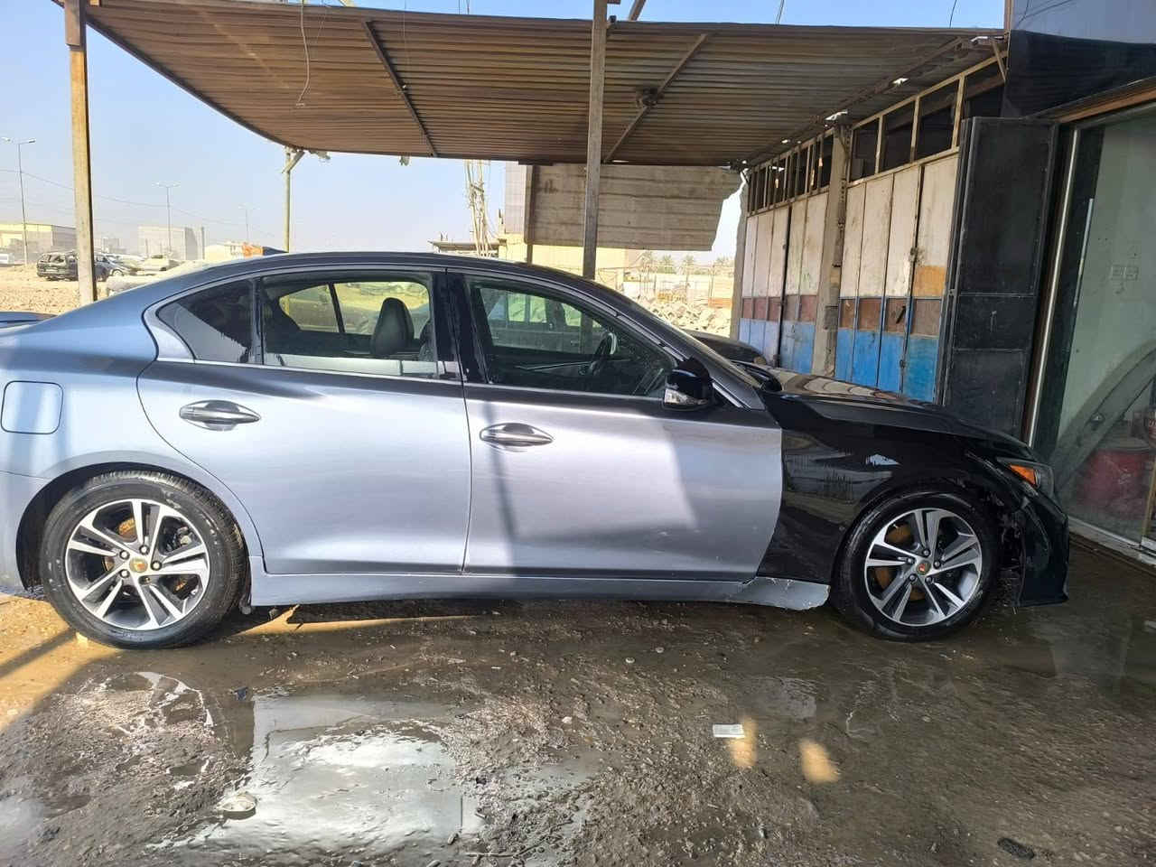 السلام عليكم 
Q50 2017
فول مواصفات وارد امريكي حادثة ثلاث قطع
حدادية صدر فول جديدة وكالة تخم تاير جديد 
ماشية 100 الف مايل 
تبريد ثلج منضومة جديدة 
المحرك وكف عندي اني وامشي ما اعرف شنو عطلة شادة صار ٦ اشهر 
ابيع على وضعها بيها طخة بالبنيد ومبدل جاملغ ودعامية ريد سبورت جديد بعدها ما مصبوغات
السعر ٧٨ ورقة بيها مجال قليل 
مكان السيارة بغداد 
***********
شرط تحويل
