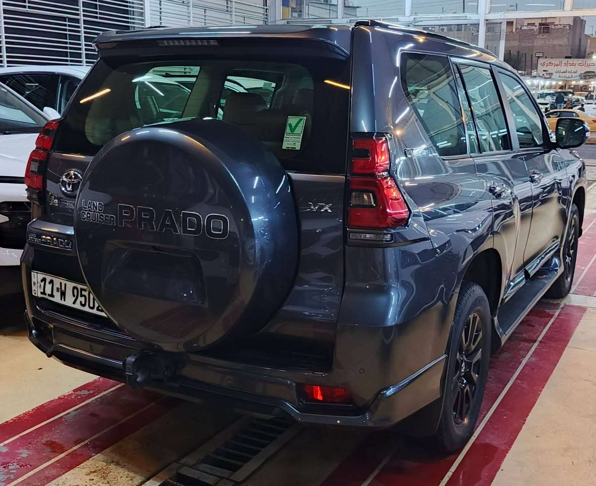 السلام عليكم
تيوتا برادو VX مد نايت خليجي فل مواصفات 2022 رقم بغداد للبيع فقط تحويل مباشر باسم المشتري مع كفالة وضمان ٣ سنوات او ١٠٠٠٠٠كم من تيوتا العراق
انتبه
السيارة لون مميز مكفولة من الصبغ والسمكرة والبارد على وضع الوكالة ماشية 85,000 كم
السعر
48,900 $  ٤٨٩ ورقة سنوية وهزه جديدة ولوحات ثاني يوم تحويل ارخص سعر وبالخير على المشتري

فتحة سقف سلايد بصمة تشغيل عن بعد شاشة كبيرة لمس نفكيشن كاميرا خلفية تحكمات فل بالستيرن وكروز سرعة بلوتوث وحاكية ٨ ايرباك شاحن موبايل واير ليس دشبول ديجيتال ثلاجة وسطية داخل صاج مانع انزلاق وانحدار كشنات جلد اصلي وتدفئة وتبريد كشنات 2 كرسي كهرباء تبريد شاشة لمس ثلاث قطع 7 راكب اشارة بالمري وغلق كهرباء وترحيب حساس خلفي وحساس اطارات وحساس مطر انارة اوتو وعدسة متحركة زنون بالمازدة الامامية ولد نهاري زنون بك لايت لد سستم صوت حمالات سقف فور ويل دبل تانكي بانزين وزراك لايت
ABS AUX  USB  GPS
2 بصمة تشغيل عن بعد 5 ويل كب حجم 18 بلاك محرك 6 سلندر حجم 4000 كير اوتوماتيك والشراي يتصل على رقمي مع تحياتي
***********
بغداد الوزيرية معرض الزبون مجاور المجمع العلمي العراقي قرب تقاطع جامع النداء
البيع نقد فقط
