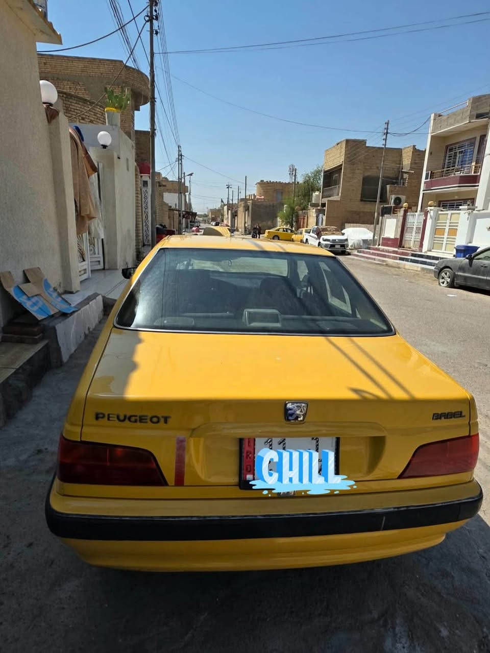 للبيع بيجو بارص 2015
كفالة من التبديل والضربة والصبغ والخياس والجراد بيها باردات بسيطه فقط شرط السونار 
كير ايساكو قبل اسبوع شادة جديد بلصندوك وعينه وصينيه كوري الاصلي 
مكينة كفالة من التنقيص والتبخير 
حدادة امامي نفض كامله حتى مشط الاصلي 
ادامة كاملة نوزلات بلكات فيتبم حساسات 
تبريد ثلج 
مصفرة هيئة وغرامات وهزة جديدة بسمي 
سيارة مال جناي وكاملة بدون نقص 
سعرها 42 $ مكانها العمارة .
***********

نص مكتوب في الصور:
- CHILL