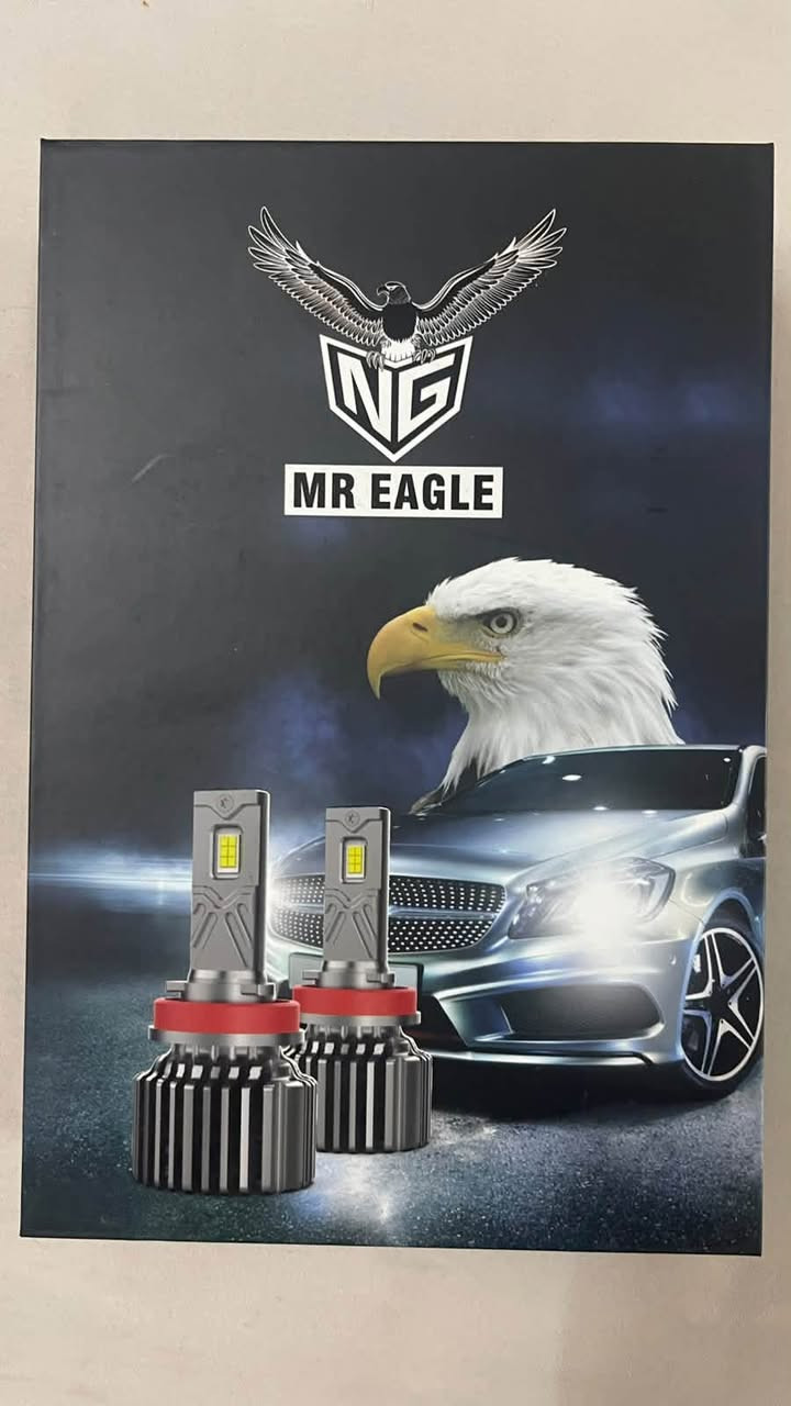 توفر LED ال MR EAGLE 🦅
- 8000 لومن اناره حقيقيه 
- ⁠90 واط 
- ⁠شرط الاناره نهار وقطعه اصليه (مو شي 
تجاري)
ضمان سنه استبدال حقيقي 🫡
متوفر لاغلب انواع السيارات 
-للطلب والاستفسار ***********
وموجود توصيل لكل العراق 🚚

