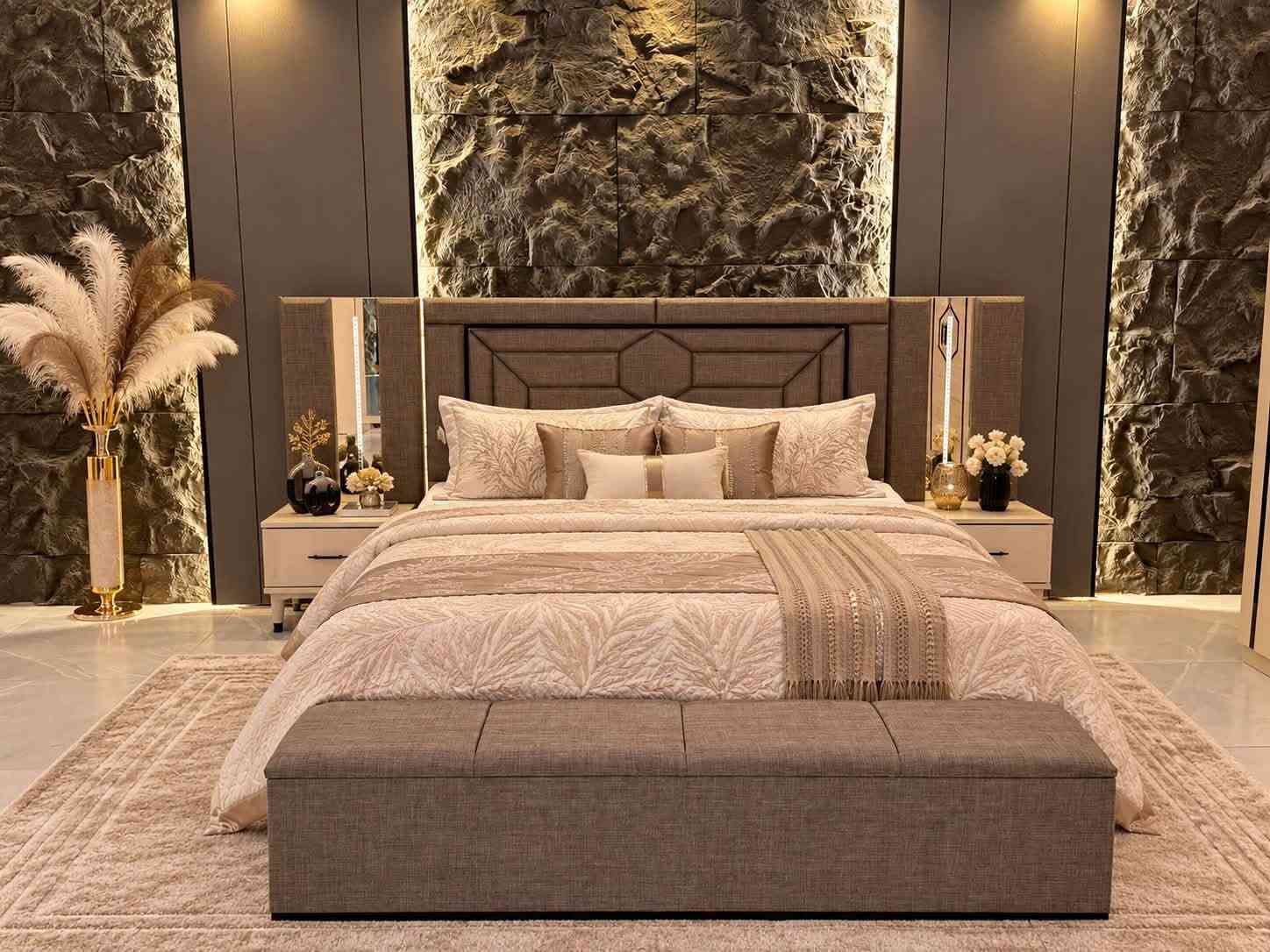 مرماريس زاوية • ١٠ قطع • سرير مخزن