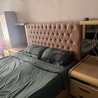 غرفه نوم تركيه ٨ قطعه السعر ١٥٠ الف  بيها بعض العيوب موضحه بالصور 0771...