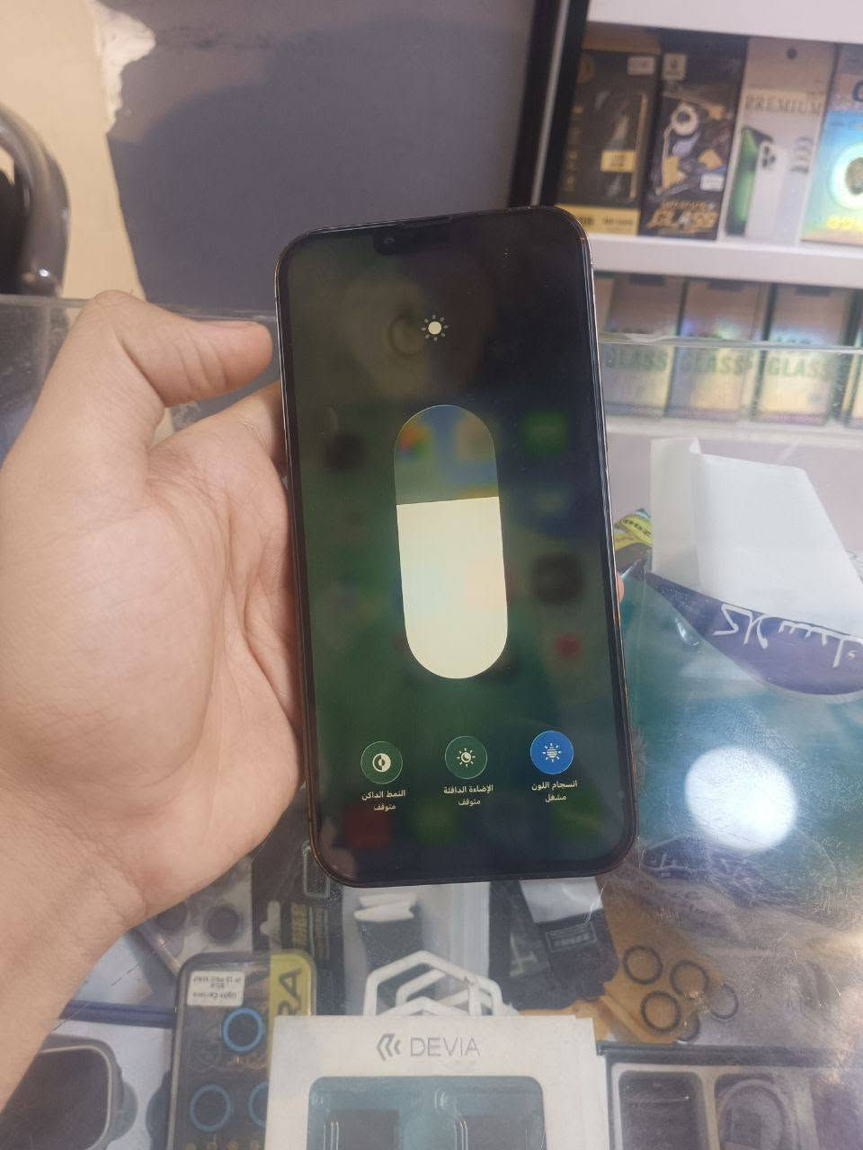 📱 آيفون 13 برو ماكس
💾 الذاكرة: 256GB
📱 الشاشة: مبدلة، نوعية كلش حلوة ✨
🔐 Face ID: شغال
📶 الاتصال والسيم كارت: شغال
📷 الكاميرات: شغالة
🔊 الصوت والمايك: شغال
✅ باقي الجهاز: كله شغال

📍 بغداد – الكرخ – الحرية

💰 السعر: 445 ألف

📞 للتواصل: ***********

نص مكتوب في الصور:
- حول
- الاسم
- iPhone
- إصدار iOS
- 26.6.1
- اسم الطراز
- iPhone 13 Pro Max
- رقم الطراز
- MNCQ3LL/A
- الرقم التسلسلي
- M42XRWG6Y4
- سجل تاريخ القطع والخدمة
- الأغاني
- الفيديوهات
- الصور
- السعة
- ٢٥٦ غ.ب.
- متوفرة
- ٢٣٦,٧٥ غ.ب.
- عنوان Wi-Fi
- E8:5F:02:BE:83:2A
- Bluetooth
- E8:5F:02:D1:B3:EB