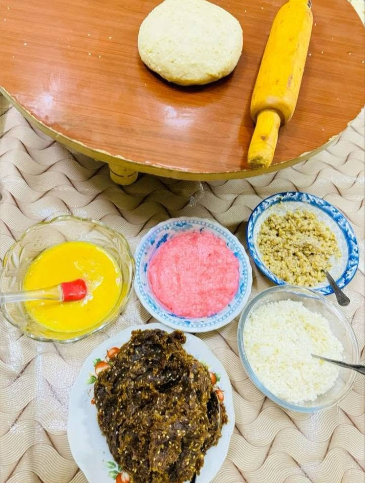 كليجة ملاك • طازة • جوز تمر سمسم