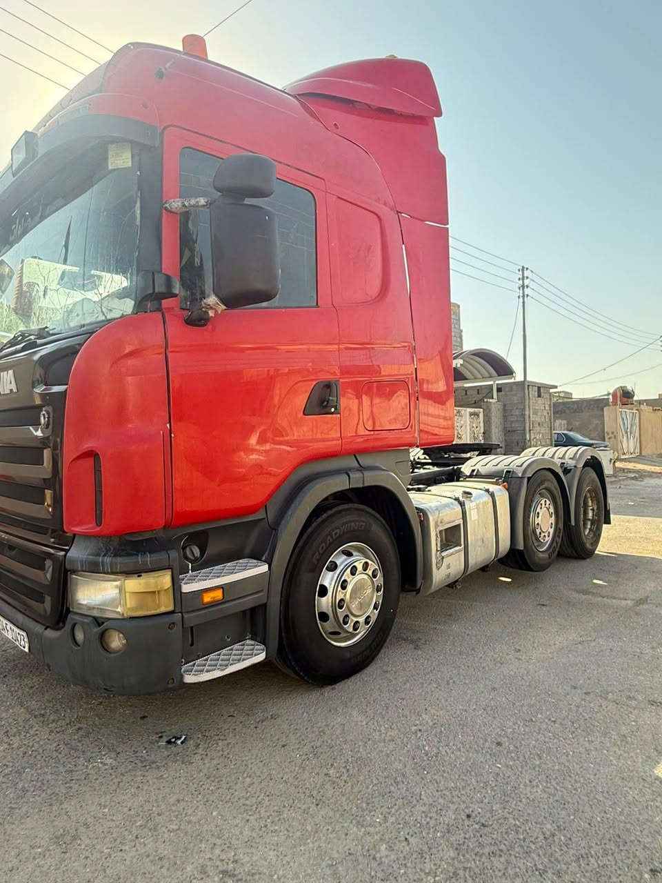 للبيع سكانيا سنكل بلادي مكينه انجكتر V8 حجم R500 تخم تاير كير عادي 3×3 جاهزه للعمل العنوان البصره  للاتصال ***********
