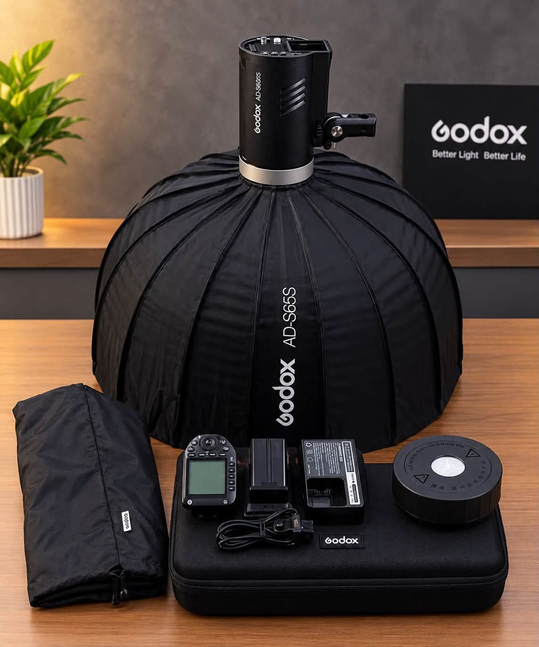 Godox AD300Pro • سوفت بوكس AD-S65S • البصرة