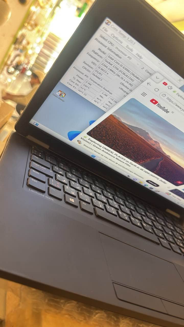 DELL 5470
CORE 5
GRN 6
RAM 8 gb
HARD 256 ssd
FHD=14”
السعر =١٥٠ الف
*********** النجف, العراق
