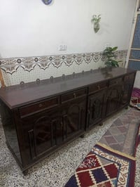 بوفية صاج ٦ابواب وفن مايكرو كراسي صاج عدد ٦ شراي تصل 07735832797
