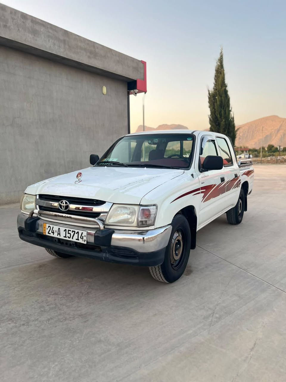 پیکاب  توێتا ئەڕنەب مۆدیل 2001   ناوسور مەکینە سپی پێنج پارچەی بۆایاخە بێ دەعم لێدران زۆر جوان ڕەقەم دهۆک سەنەوی تازە بەسەرچوە گێڕ مەکینە بەشرت شوین چوارقوڕنە 
نرخ 76$
ژ.م***********
*********** رانية, السليمانية
