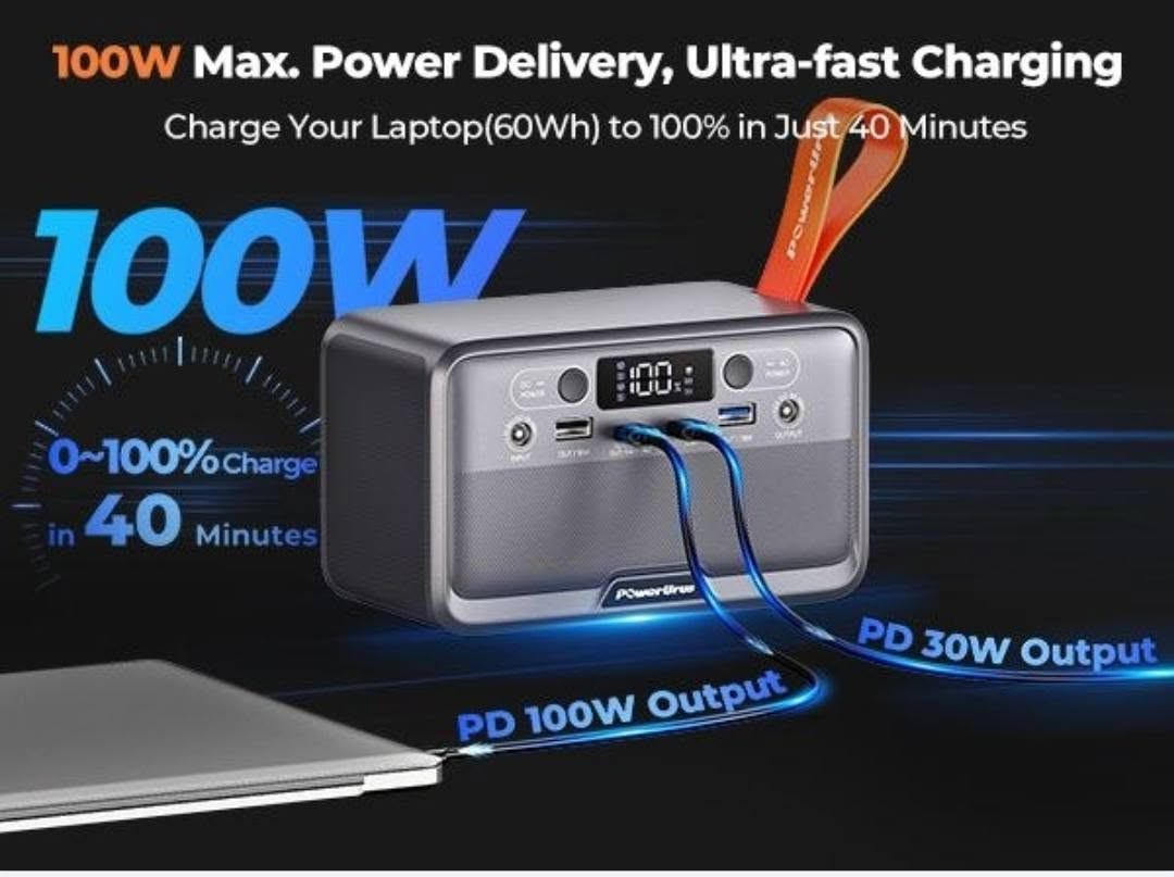 كاميرا 4K • شاحن PD 100W • شاشة 14بوصة 1080P