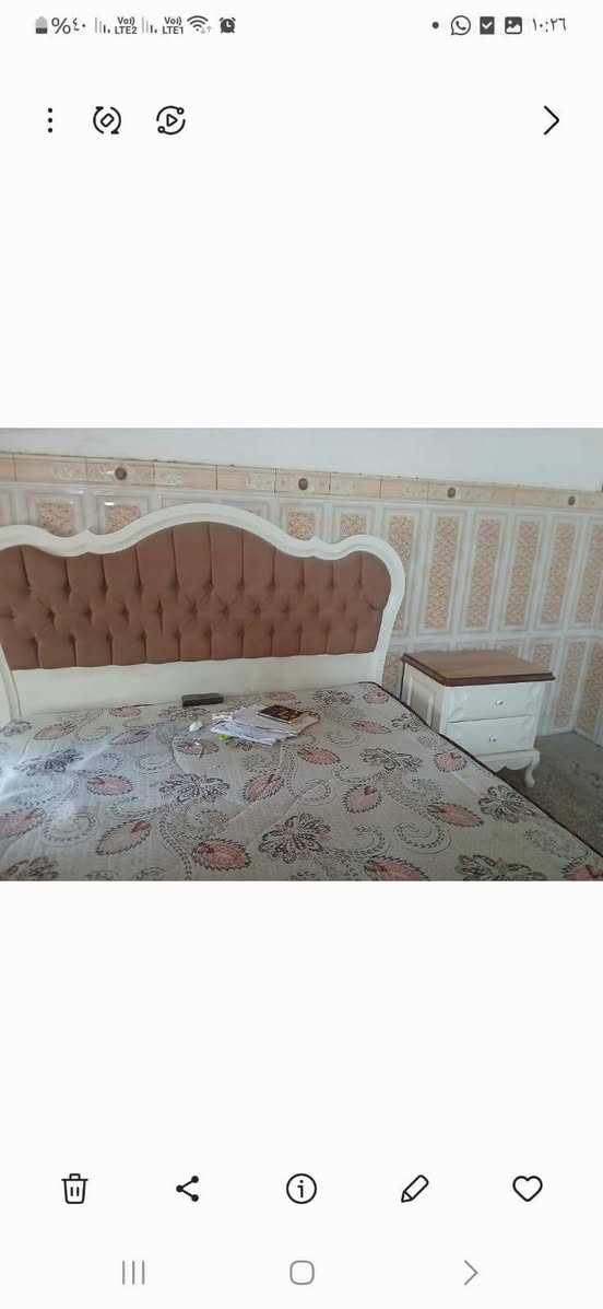 السلام عليكم ورحمة الله وبركاته 🖐️ غرفة نوم للبيع تركي جديده استعمال قليل كلش نضيفه للاستفسار خاص 📩✨ او اتصال على هذا الرقم 🤙✨***********
