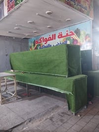 ميوزة مال مخضر مغلفات بالتارتان اثنين طولهن 6متر واثنين 5متر تفصال جدي...