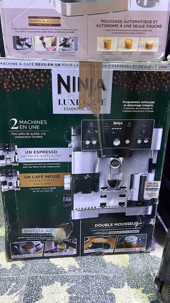 وصلت مكينة قهوه  Ninja luxe cafe premier كبس كارتون جديده
للتواصل ع رقم 
***********
