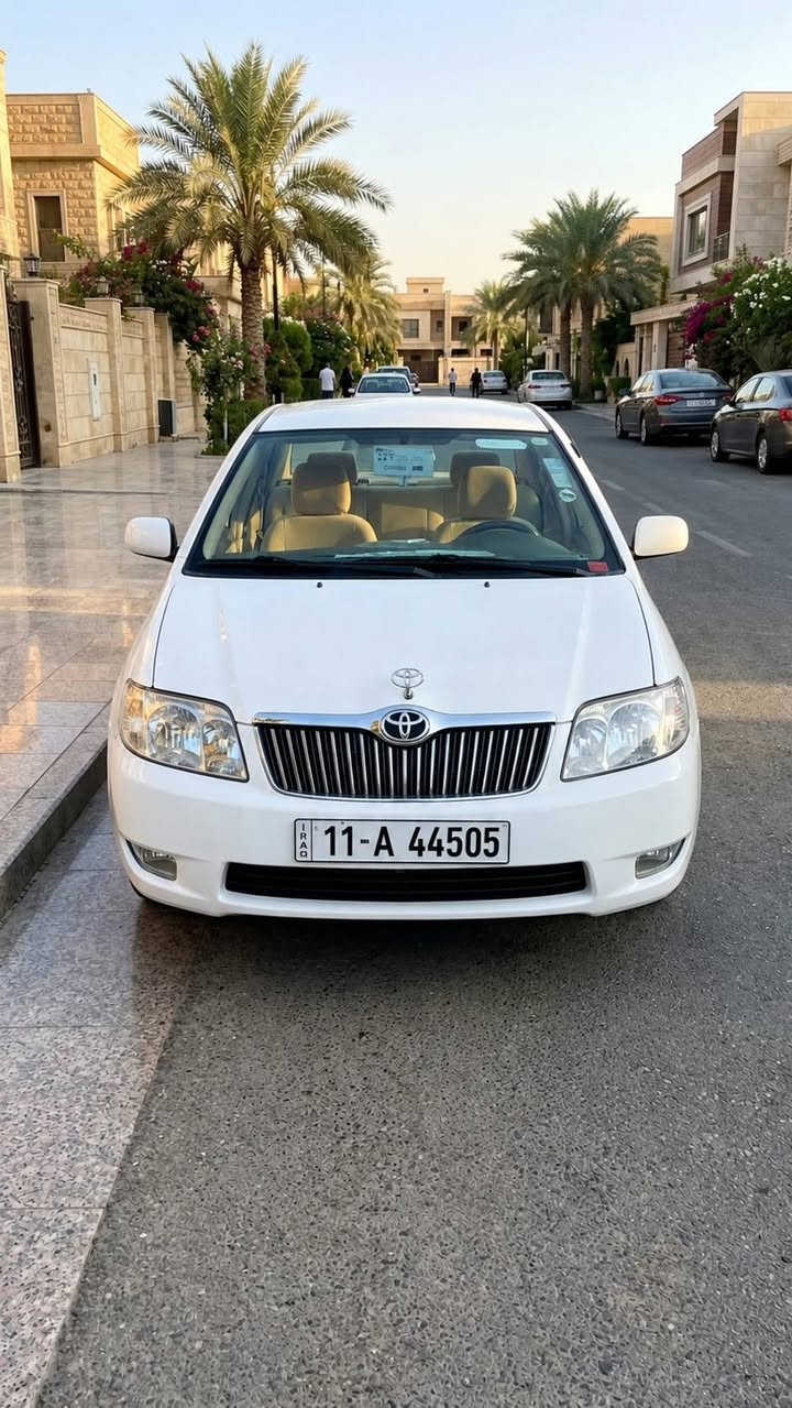 السلام وعليكم ورحمة الله وبركاته
سياره كورلا بيكاچو 2002 
سياره بيها صفحه من جهه السايق 
كير ومحرك شرط محرك كامري ابو الكف
تبريد بس الغاز 
وعايزها بس ترتيبات بسيط جدا
السعر 50 وبيها مجال بسيط جدا
مكان السياره صلاح الدين بيجي
***********
