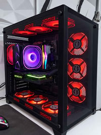 RTX 3060 12GB • رايزن 5 2600X • ١٠ مراوح RGB