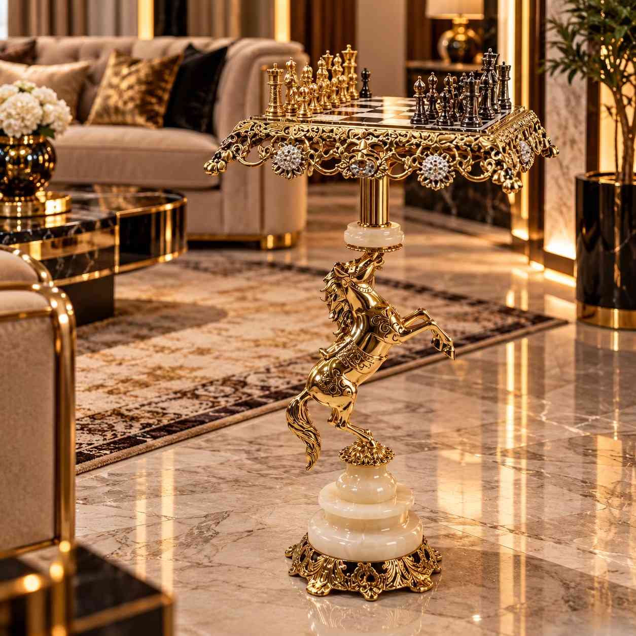 كل نقلة بيها سر ♟️✨ ميز شطرنج من النحاس الأصفر الخالص، بنقوش يدوية وتفاصيل فاخرة تعكس الهيبة والأصالة 👑 قطعة مميزة ترهم للبيوت الفاخرة، المكاتب، المجالس، الفنادق وجميع الأماكن الراقية… وتضيف لمسة مهيبة ما تنشبه بغيرها. حصرياً لدى طاولي العراق الرسمي 📍 بغداد – كرادة داخل، قرب مصرف الرشيد 🌍 توصيل لجميع دول العالم #طاولي_العراق_الرسمي #شطرنج #ميز_شطرنج #نحاس #نحاس_اصفر     
