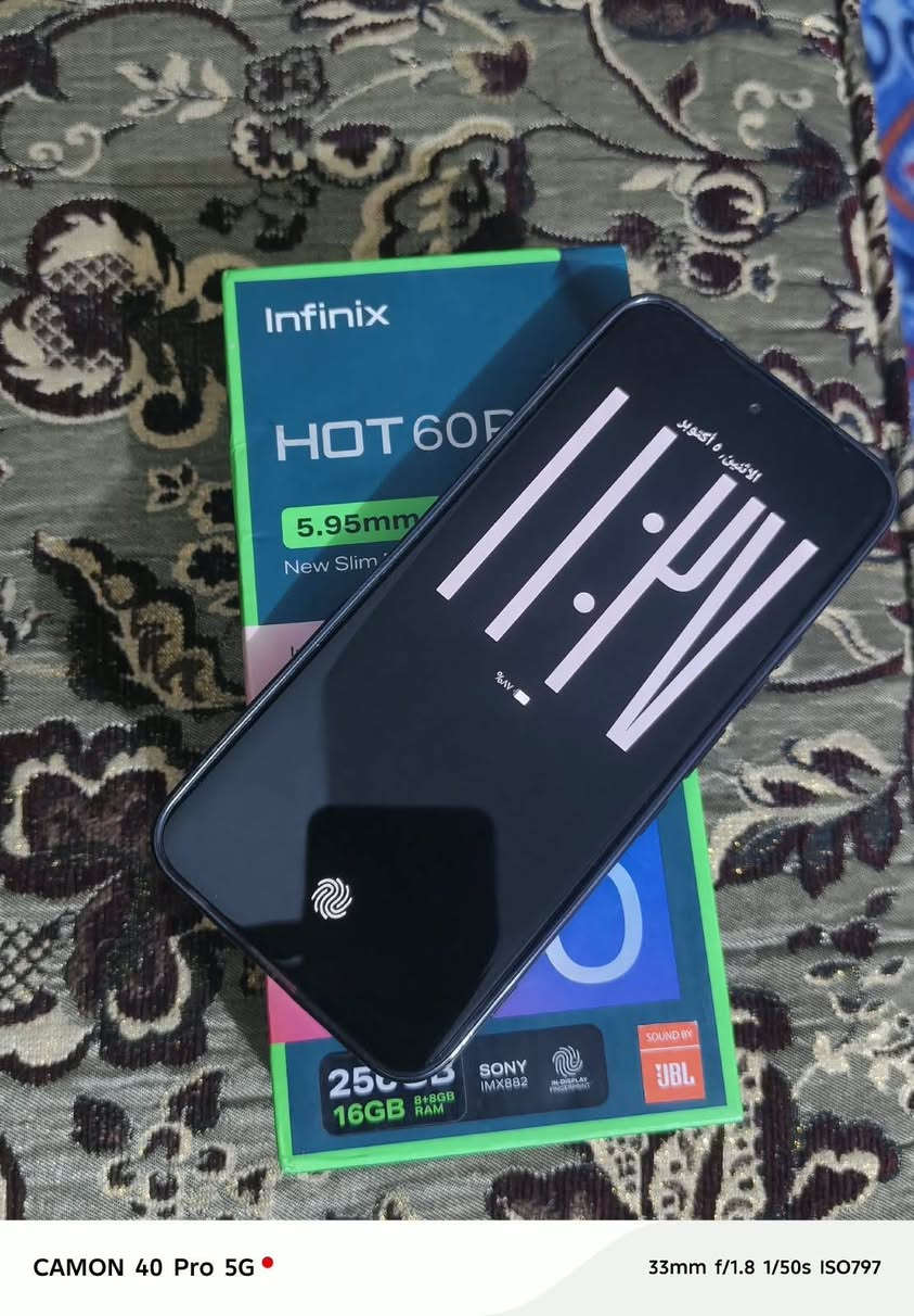 هوت 60 برو • جديد • شاشة أمولد 6.78