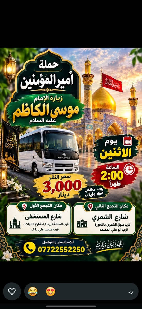 حملة أمير المؤمنين • كربلاء • النجف والكوفة
