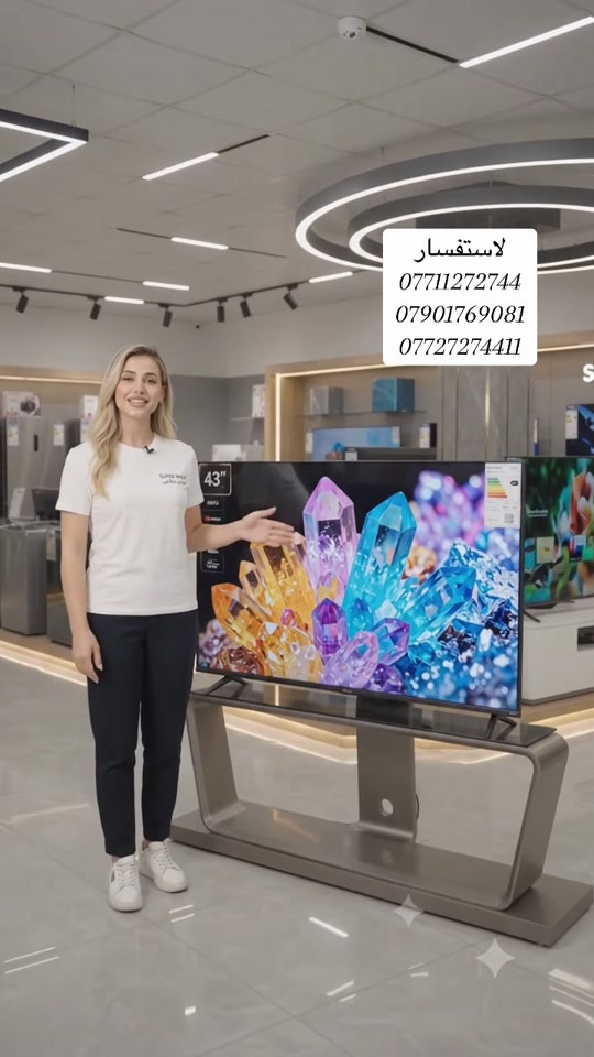 شاشه 43 بسعر 219 الف  التوصيل مجاناً  للحجز ***********

