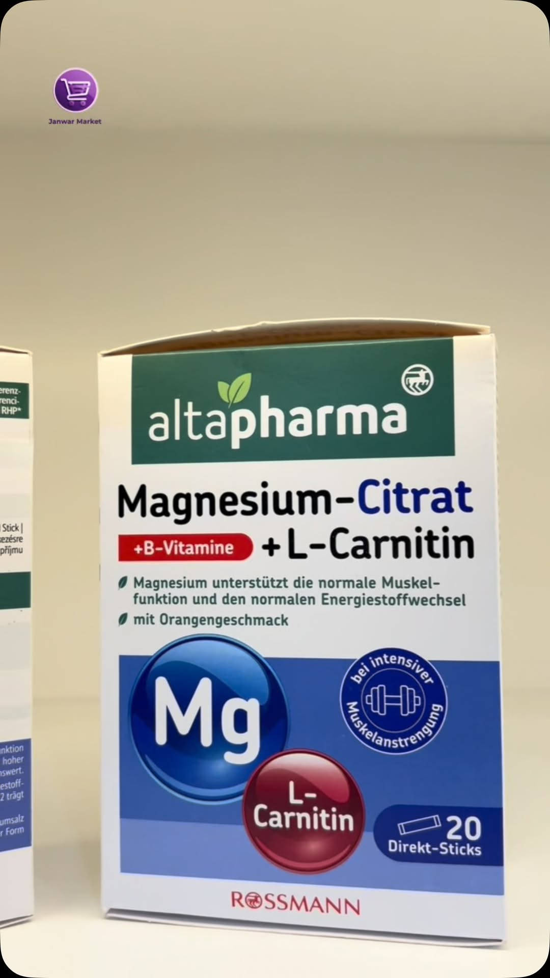⚡ طاقة ونشاط بتركيبة متكاملة!

💊 Altapharma Magnesium-Citrat + B-Vitamine + L-Carnitin

تركيبة تجمع المغنيسيوم + فيتامينات B + L-Carnitin لدعم:
💪 العضلات ووظائفها
⚡ إنتاج الطاقة وتقليل التعب
🧠 دعم الجهاز العصبي
🔥 دعم استخدام الأحماض الدهنية لإنتاج الطاقة

🇩🇪 منتج ألماني
📍 متوفر في جانوار ماركيت للبضاعة الأوروبية
🚚 متوفر توصيل وشحن لكافة المحافظات
📞 ***********

#جانوار_ماركيت #Altapharma #Magnesium #Carnitin #L_Carnitin MagnesiumCitrat فيتامينات طاقة مغنيسيوم منتجات_ألمانية

نص مكتوب في الصور:
- Janwar Market