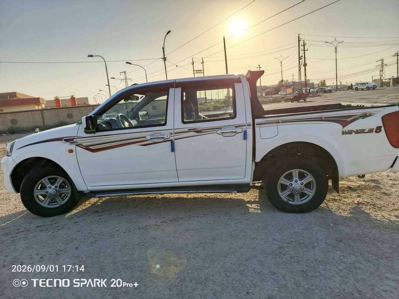 كريت ويل مديل 2020 سياره جاهزه  تبريد مكينه كير خير من الله حداديه تواير  سياره جديده رقم  نكليزي  سنويه 31 عنوان ناصريه  السعر 95 ‏‪ ***********

نص مكتوب في الصور:
- 2026/09/01 17:14 TECNO SPARK 20 Pro+
- 2026/09/01 17:14 TECNO SPARK 20 Pro