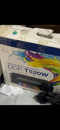 عندي طابعة ملونة برذر t520 عبوة واحدة حبر مستخدم بيها ومتروكة صار سنة ...