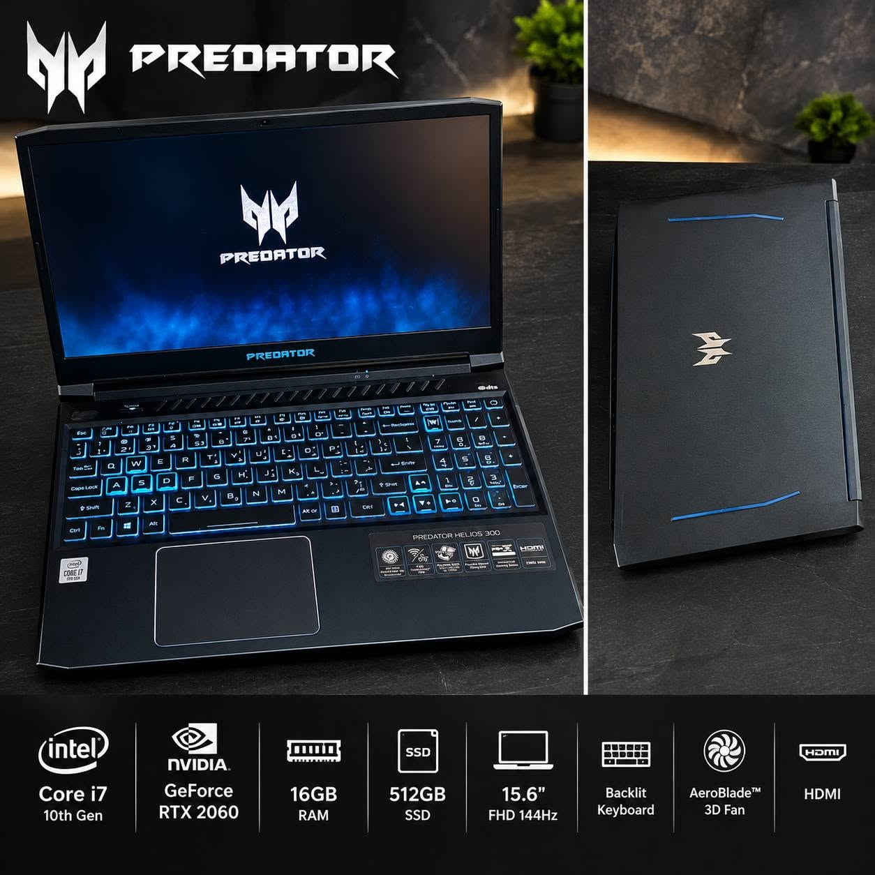 ايسر بريداتور • i7 الجيل العاشر • RTX 2060