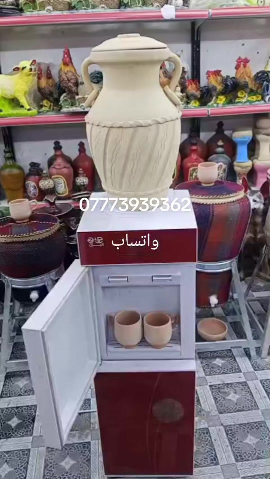 دبة براد فخار درجة اولى ب23 الف توصيل مجاني للحجز خاص او وتساب ***********#دبة #براد #فخار 

نص مكتوب في الصور:
- *********** واتساب