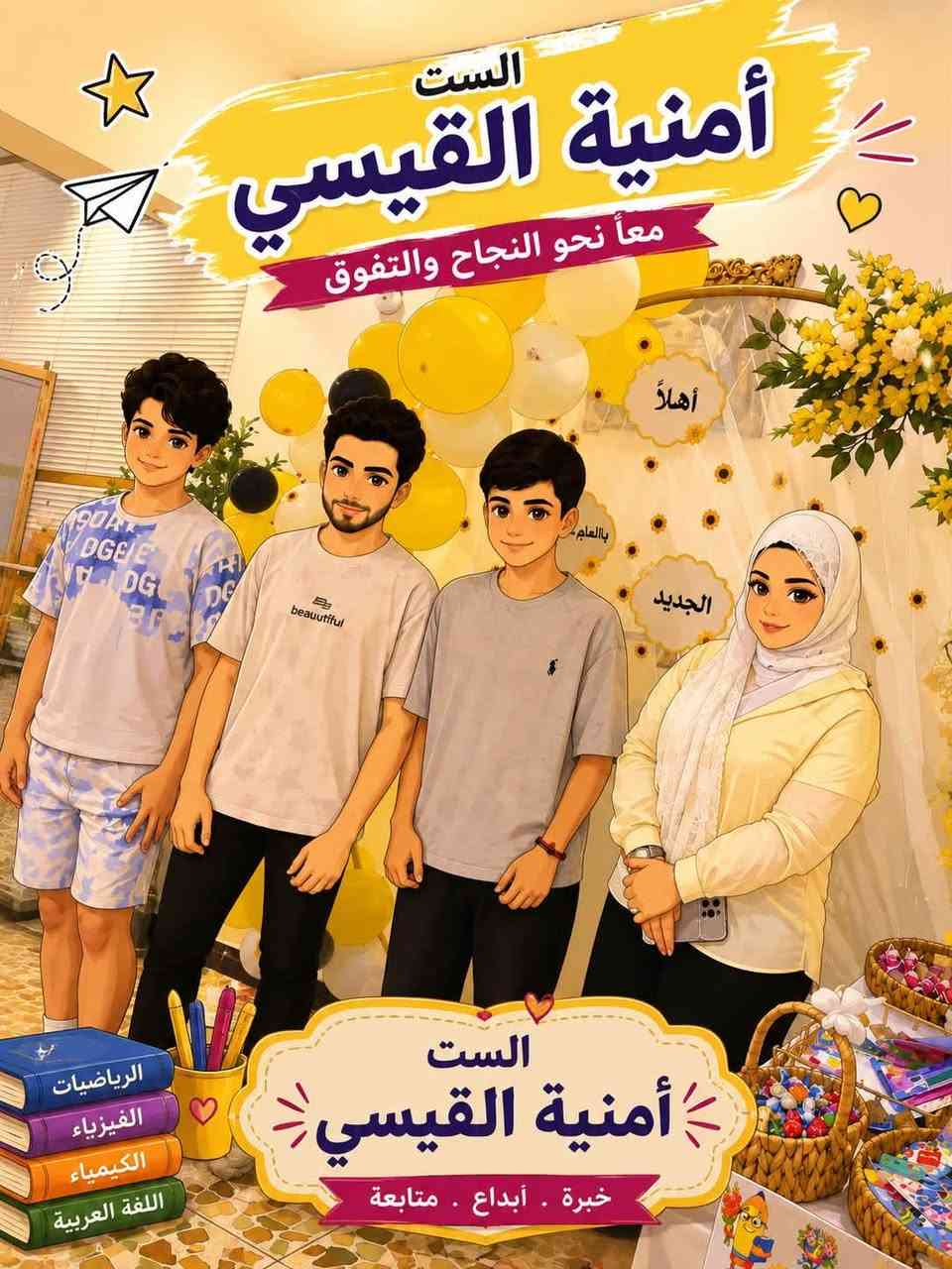 🔥📚 التسجيل مفتوح الآن! 📚🔥

🎓 للمراحل المتوسطة والإعدادية
⭐ العلمي | الأدبي ⭐

🚀 نبدأ معكم من أقرب موعد لبداية العام الدراسي
🎯 اختيارك الصح… ضمان لنجاحك وتحقيق الإعفاء!

💥 شرح قوي • متابعة مستمرة • اختبارات ومراجعات

📍 الوزيرية – قرب مستشفى المستنصرية
📞 ***********

✨ ابدأ من الآن… واجعل النجاح والإعفاء هدفك! ✨
