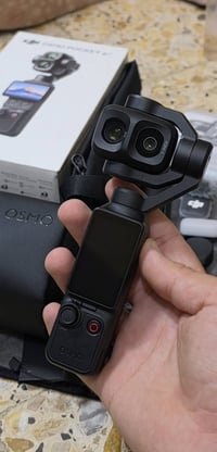 dji pocket 4p بوكت 4p نسخه الكومبو  جهاز مستخدم ساعات مجرد رغبه الجهاز...